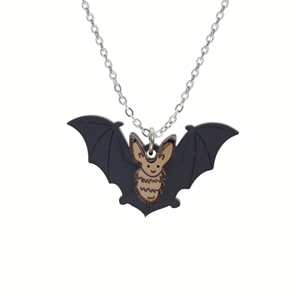 Little Moose - Long-Eared Bat Charm Necklace