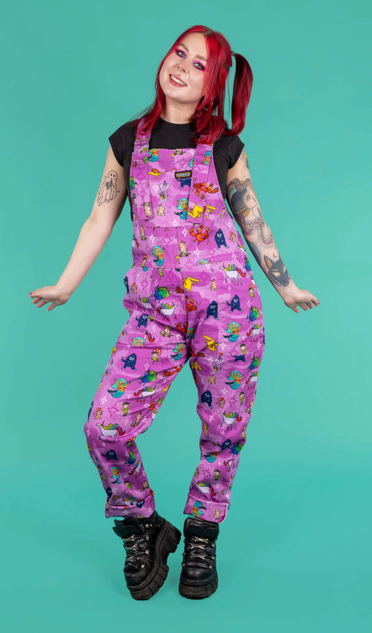 Run & Fly x Happiness Enchanters - Word Spells Stretch Twill Dungarees