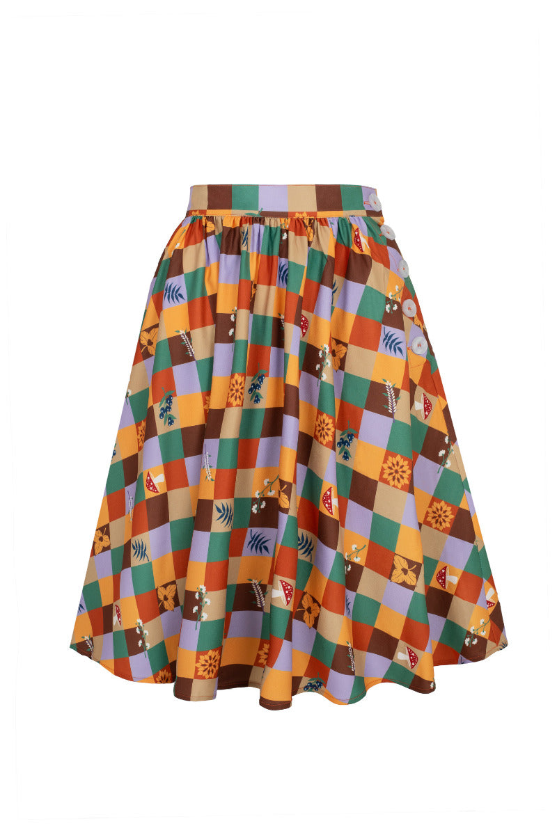 Hell Bunny - Checked Hawthorn Skirt