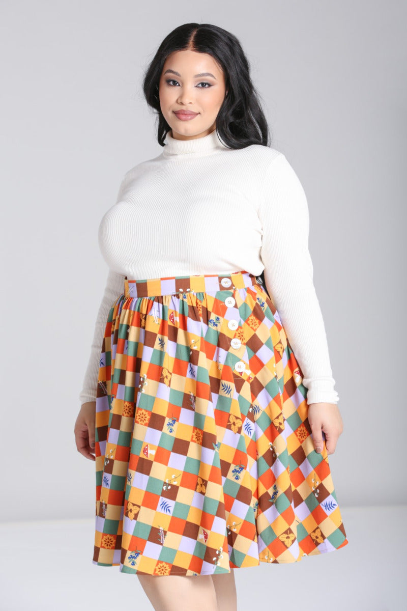 Hell Bunny - Checked Hawthorn Skirt