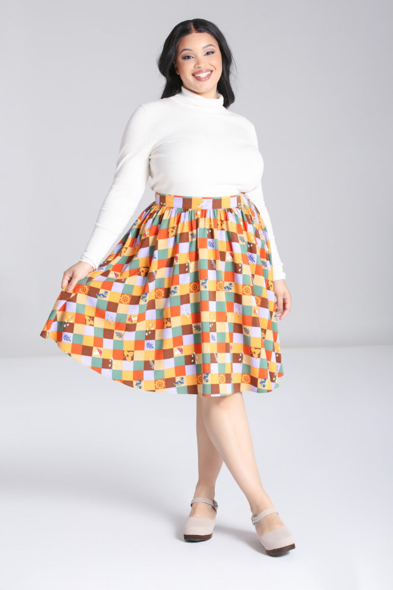 Hell Bunny - Checked Hawthorn Skirt