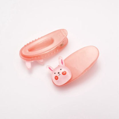 The Edit - Bunny Face Pink Hair Clips