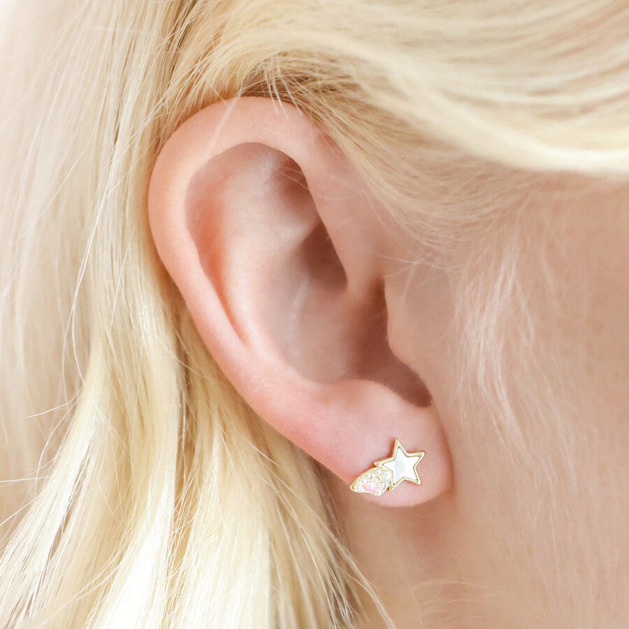Lisa Angel -  Shooting Star Stud Earrings in Gold