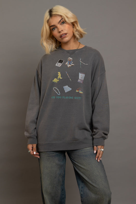 Daisy Street - Oversized ‘Playing Out’ Sweater
