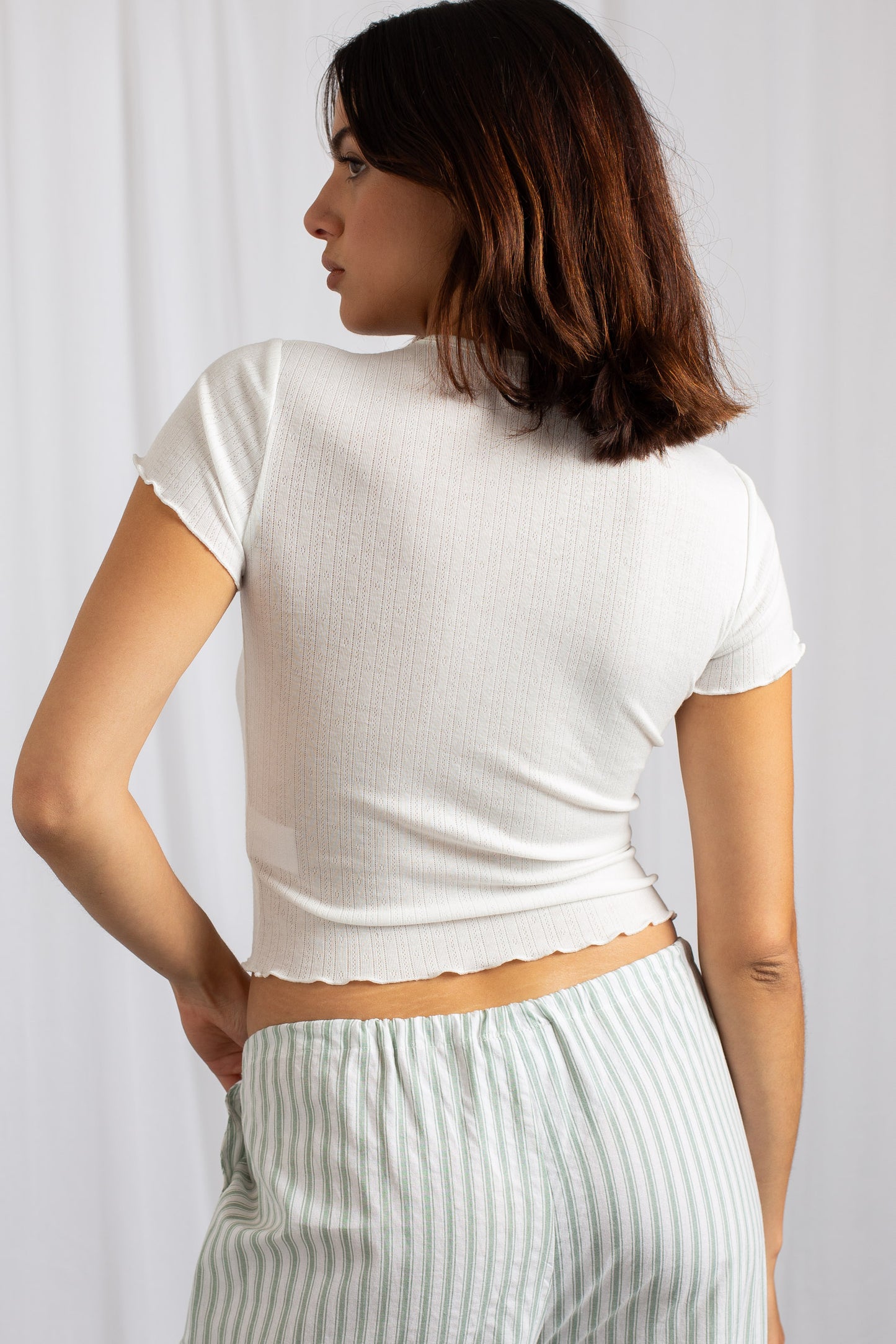 Daisy Street - 'Bad Choices' Embroidered Fruit Baby Tee