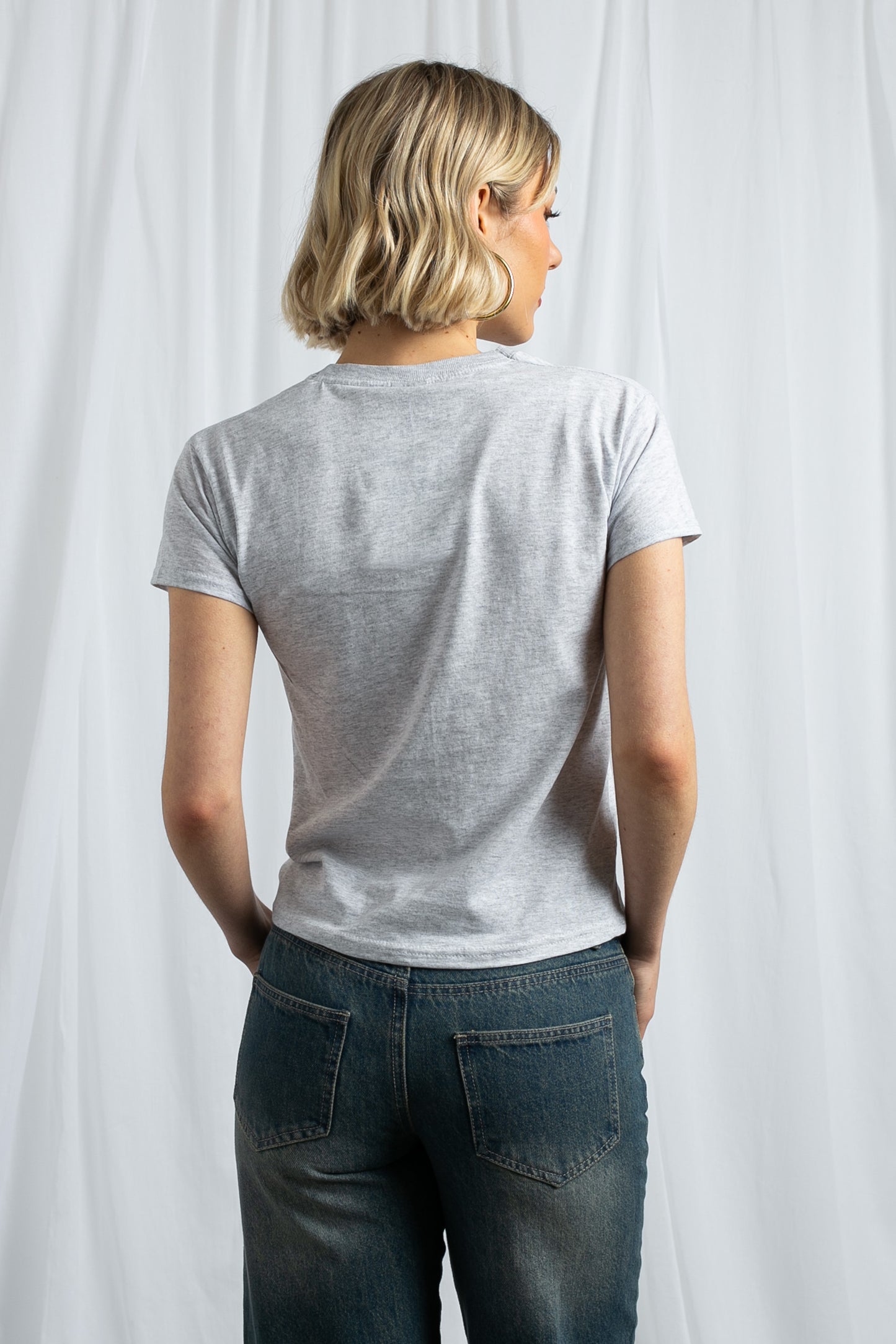 Daisy Street - Toadally Adorable Graphic Grey Baby Tee