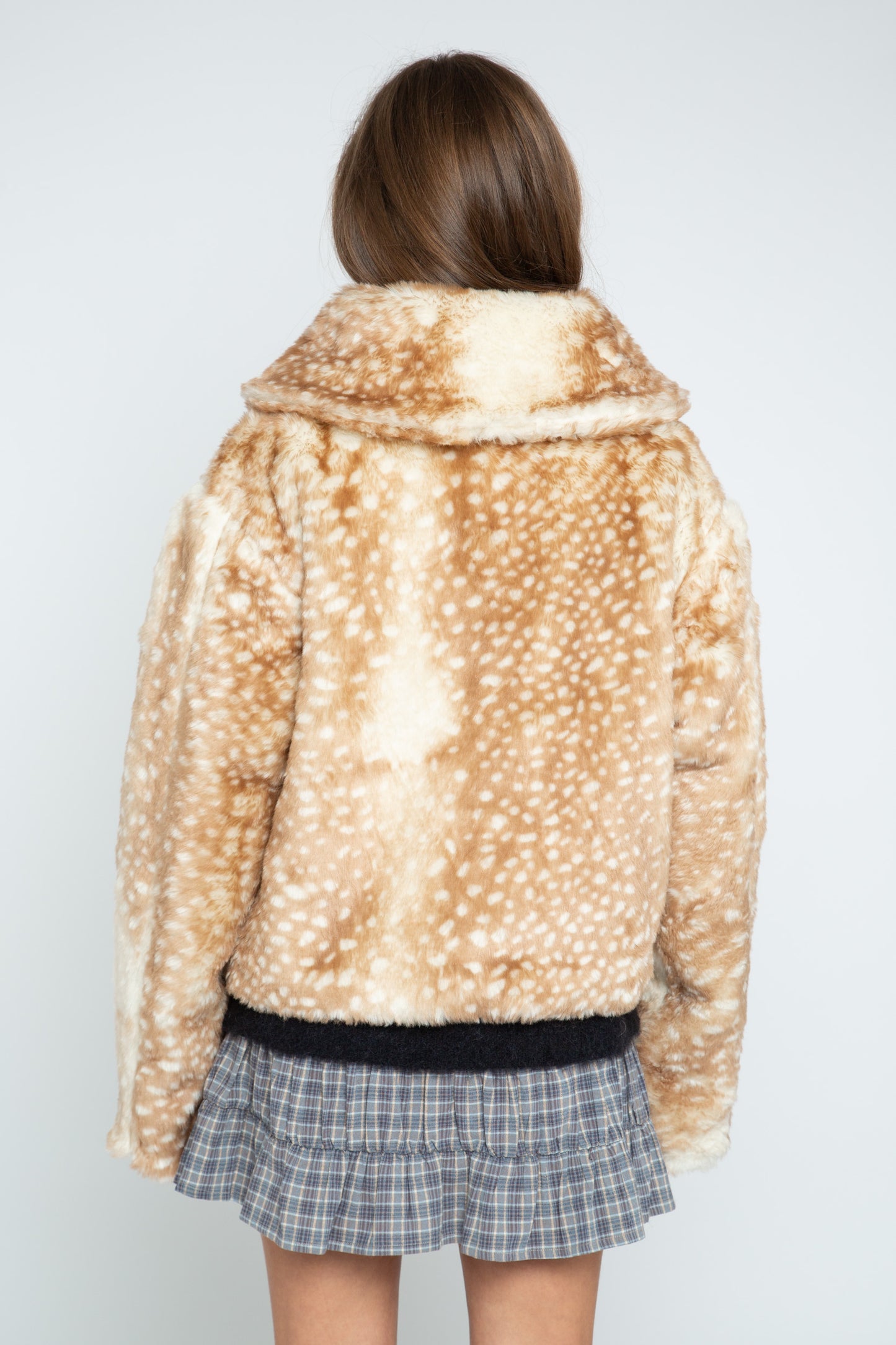 Daisy Street - Faux Fur Fawn Jacket
