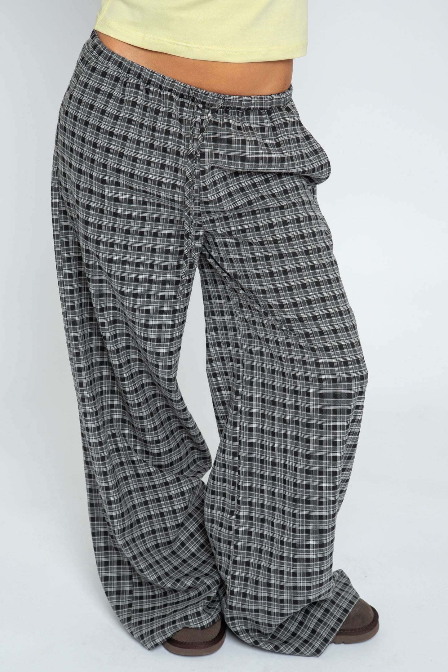 Daisy Street - Black and White Check Lore Trousers