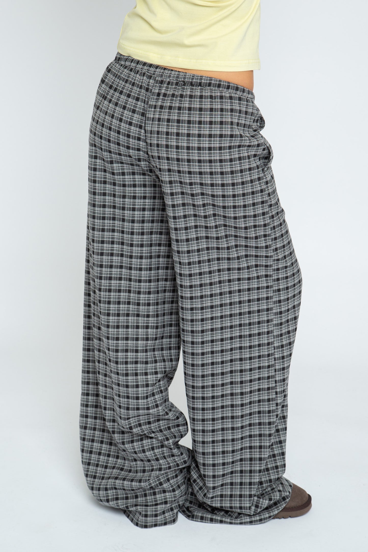 Daisy Street - Black and White Check Lore Trousers