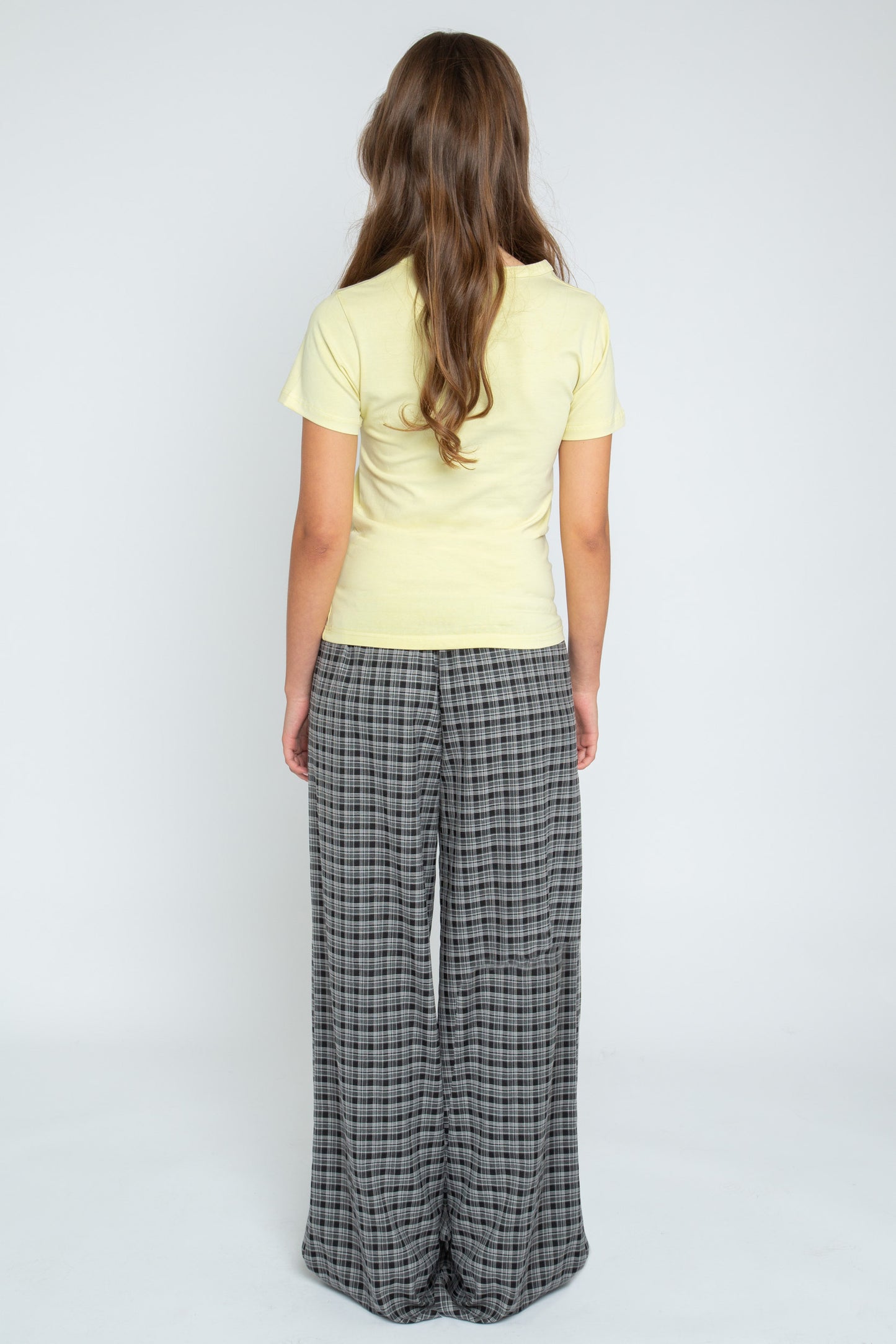 Daisy Street - Black and White Check Lore Trousers