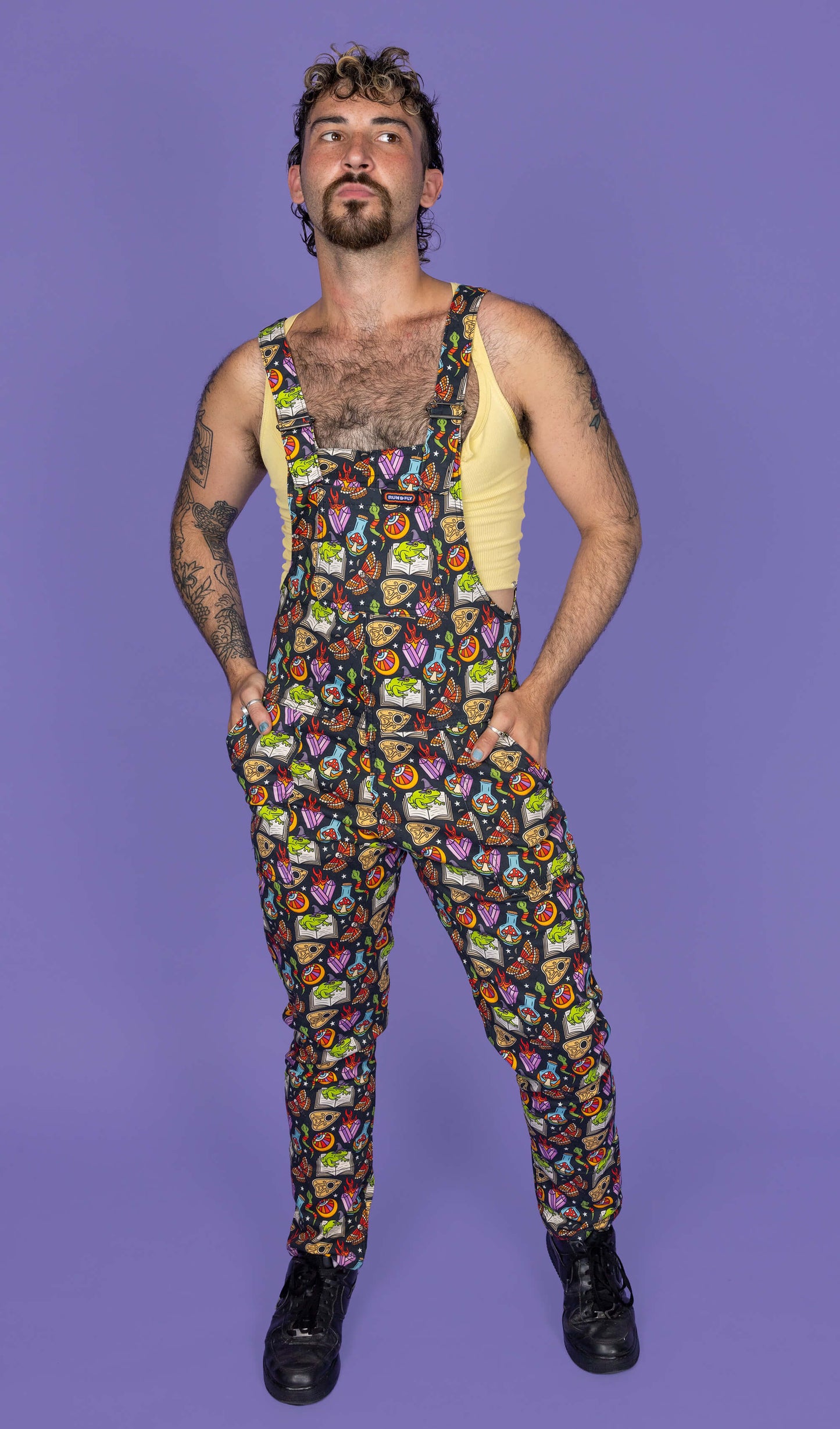 Run & Fly - Bewitched Stretch Twill Dungarees