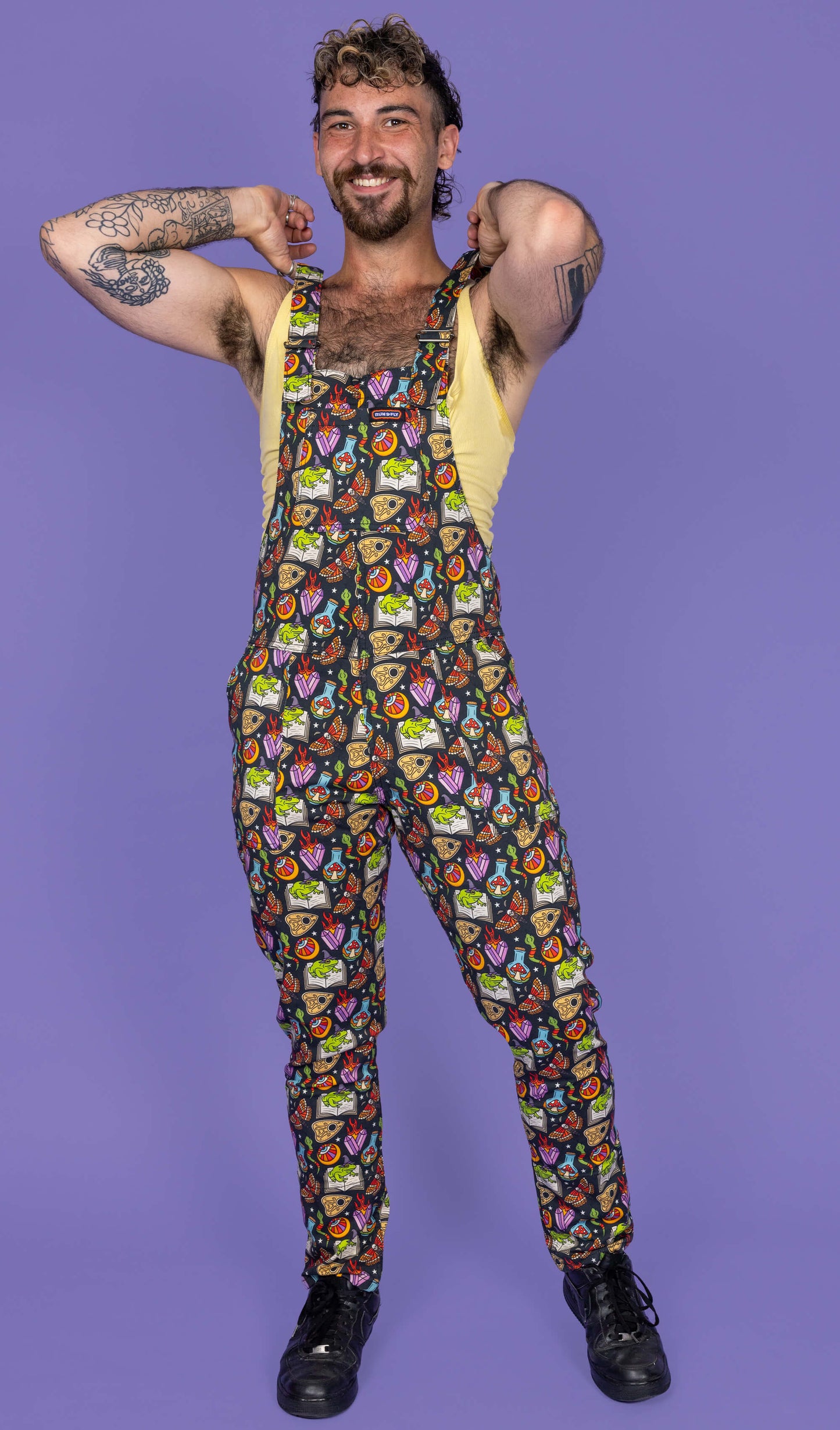 Run & Fly - Bewitched Stretch Twill Dungarees