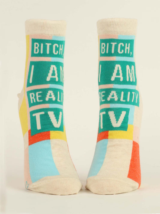 Blue Q - B*tch I am Reality TV Ankle Socks