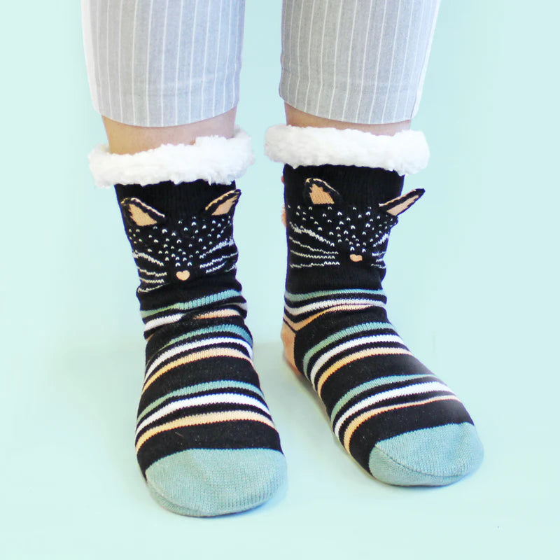 House of Disaster - Feline Slipper Socks