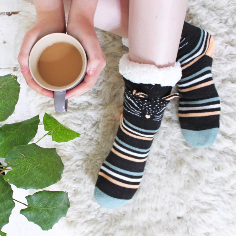 House of Disaster - Feline Slipper Socks