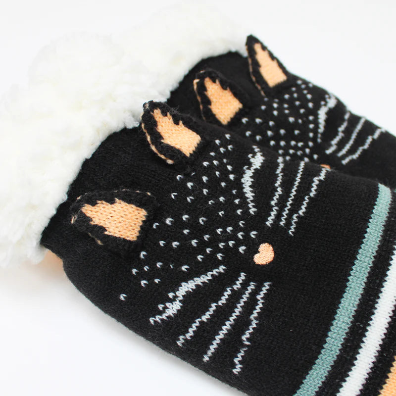 House of Disaster - Feline Slipper Socks