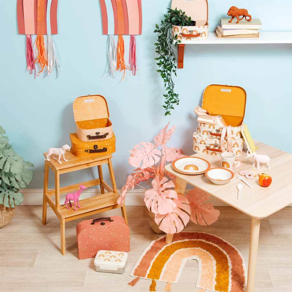 Sass & Belle - Earth Rainbow Tassel Rug