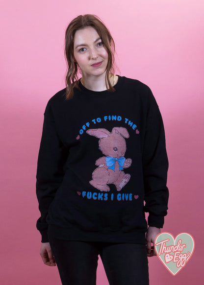 Daisy Street - ‘Off To Find The F*cks I Give’ Bunny Unisex Sweater