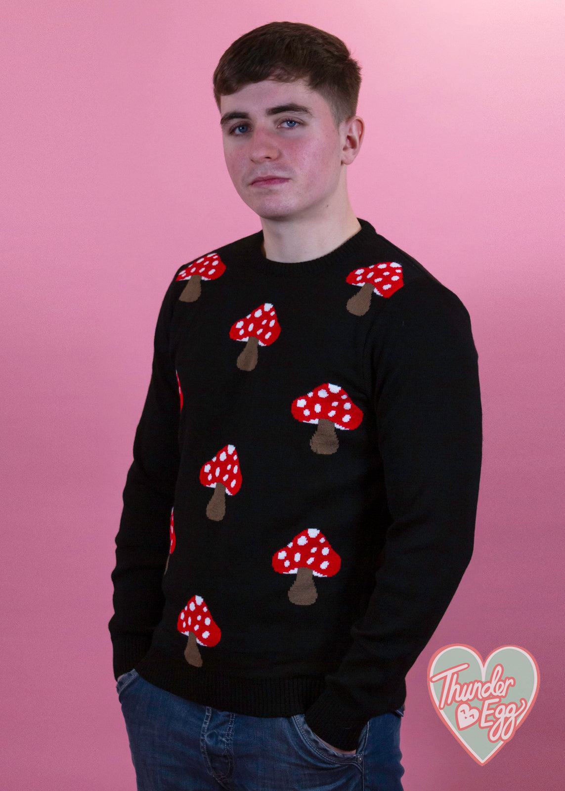 Run & Fly - Black Mushroom Jumper