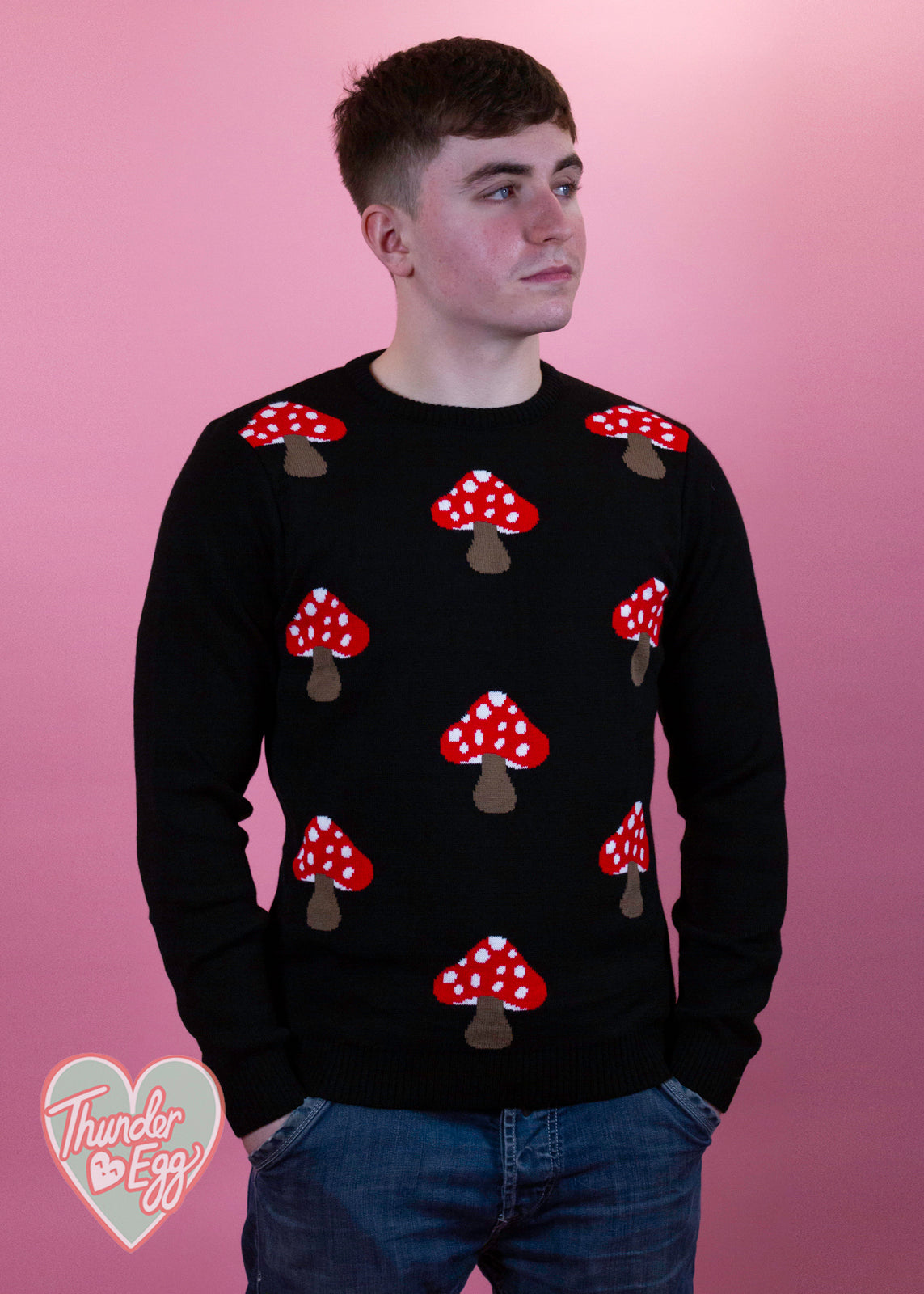Run & Fly - Black Mushroom Jumper