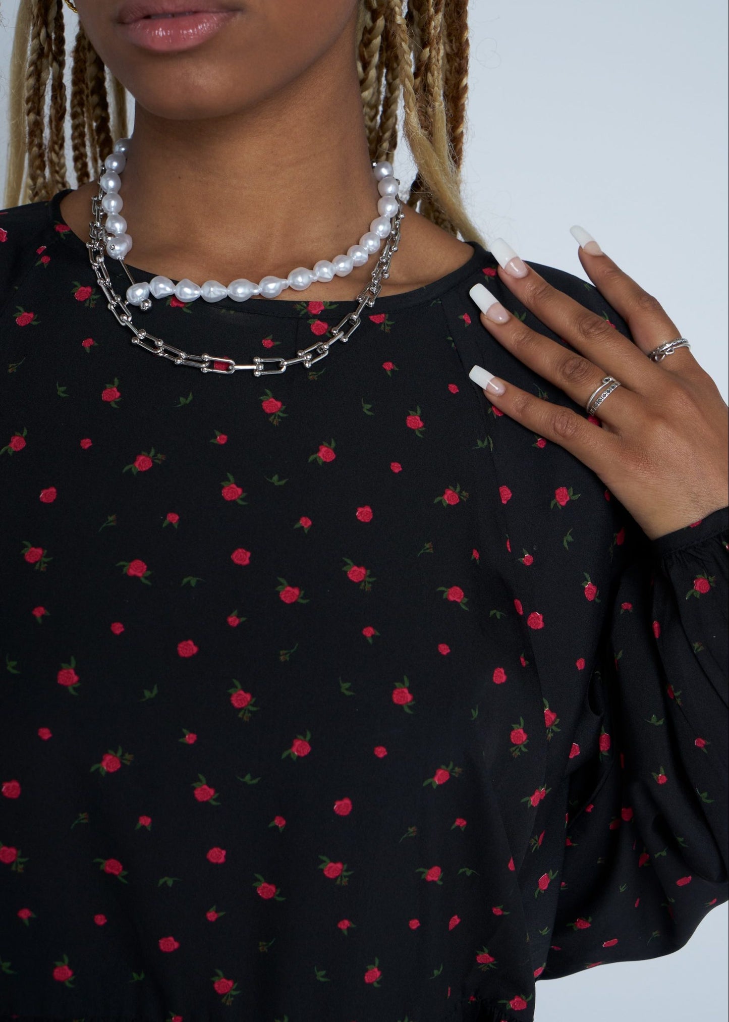 Daisy Street - Alexis Rose Print Dress
