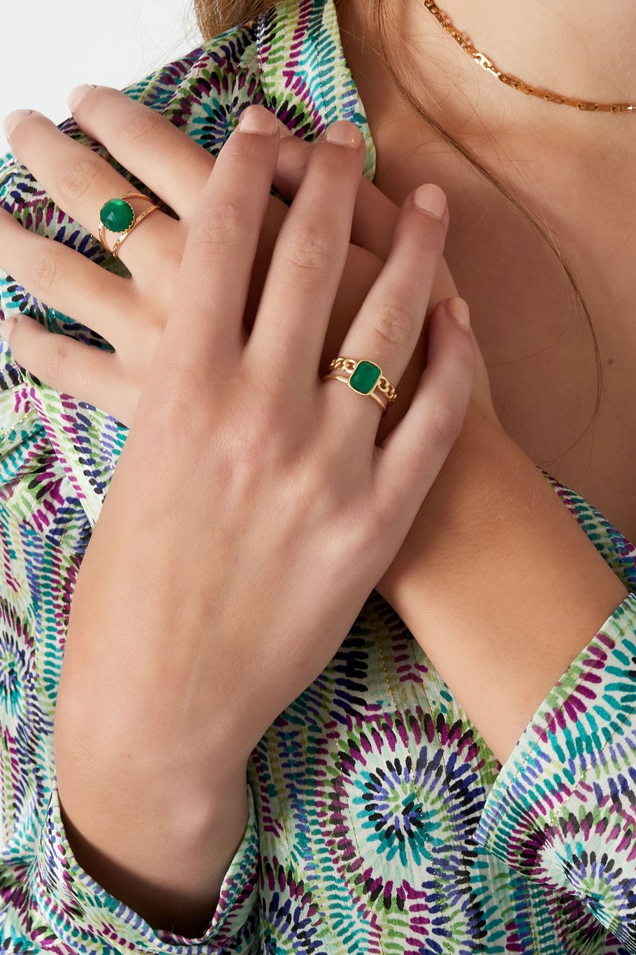 The Edit - Elegant Natural Purple Stone Ring