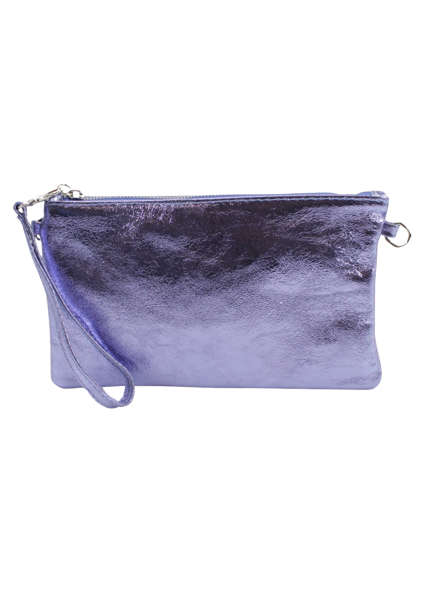 The Edit - Metallic Lilac Leather Shoulder Bag