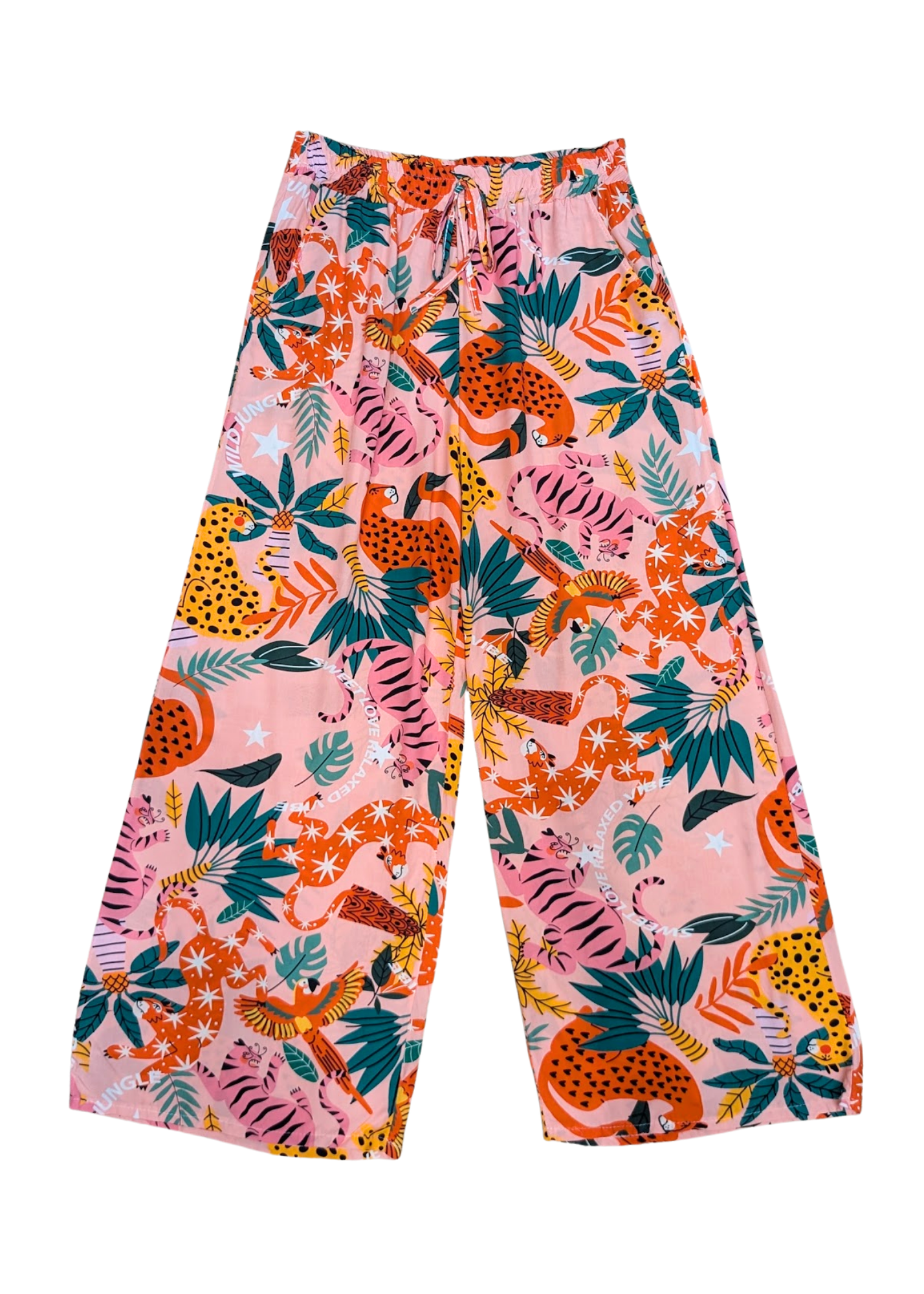 The Edit - Pink Leopard & Tiger Trousers