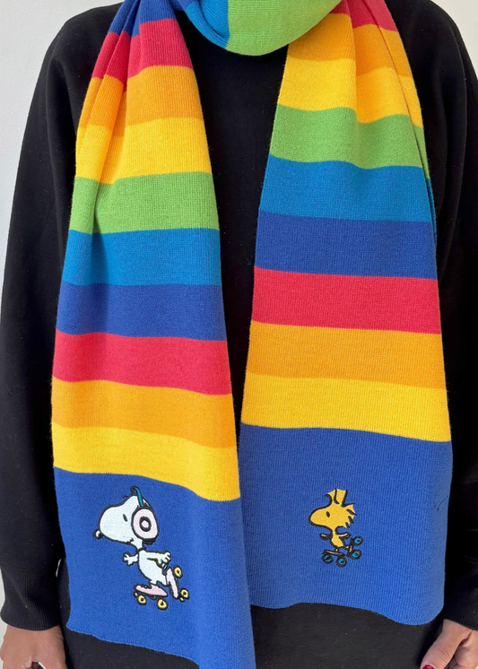 House of Disaster - Peanuts Rainbow Scarf