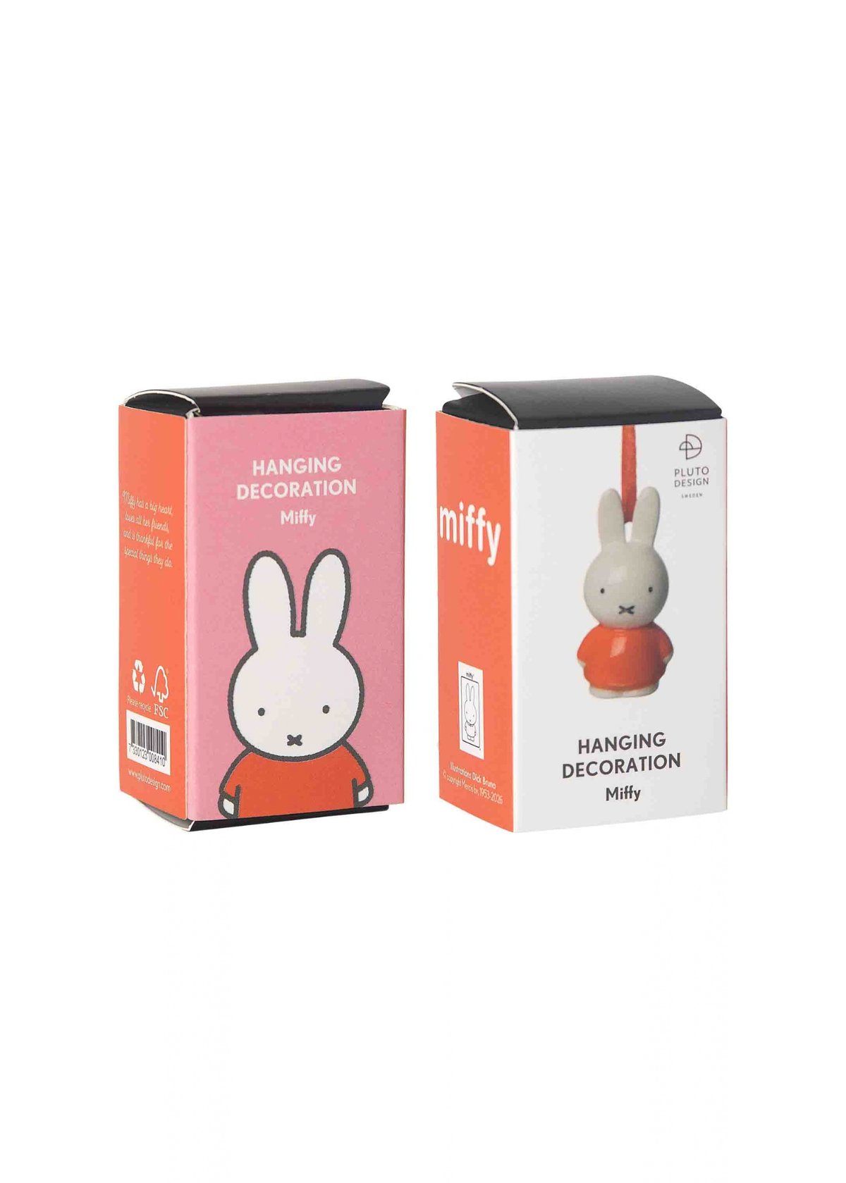 Miffy - Ceramic Red Dress Miffy Hanging Decoration