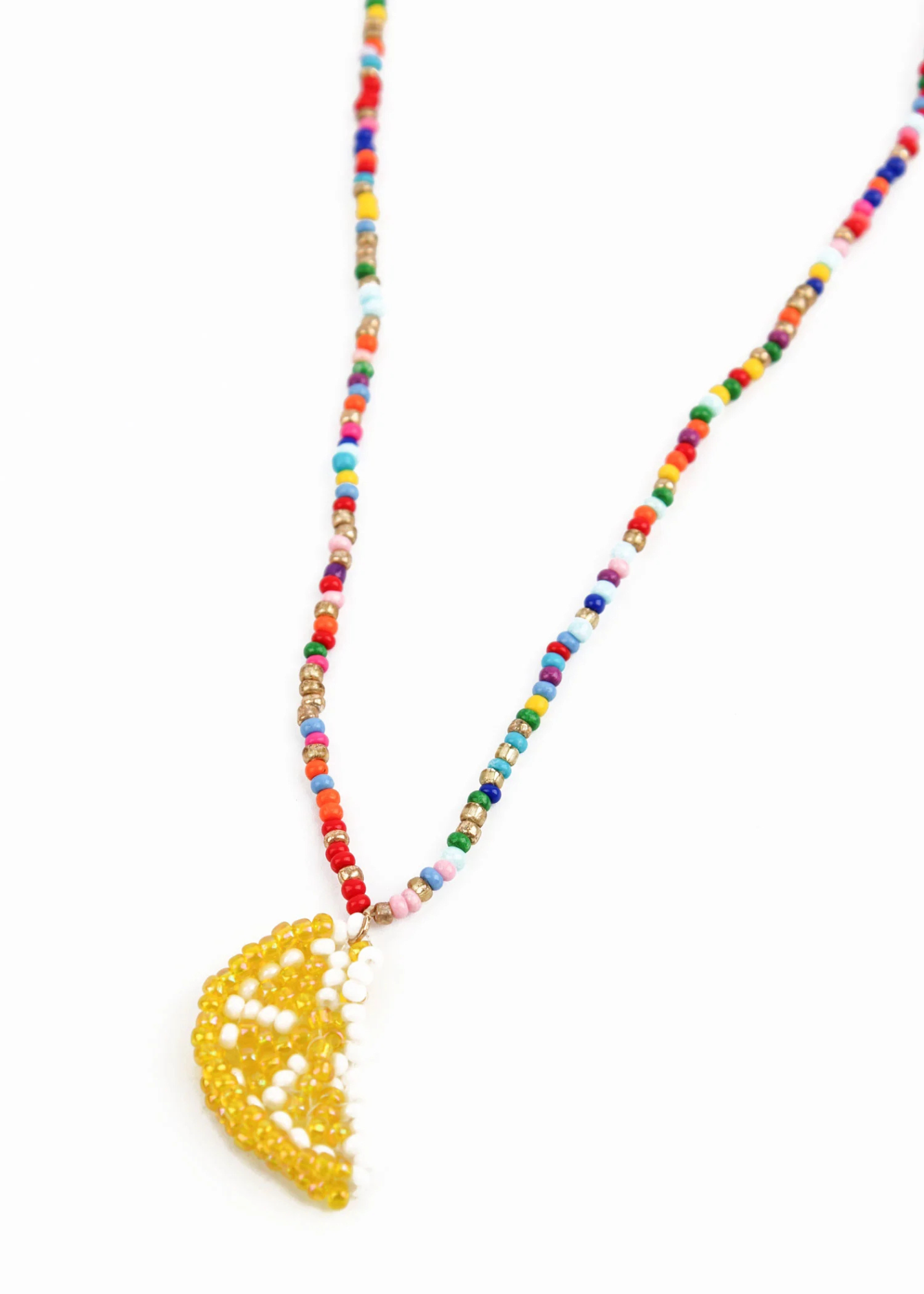 My Doris - Lemon Beaded Fruit Necklace