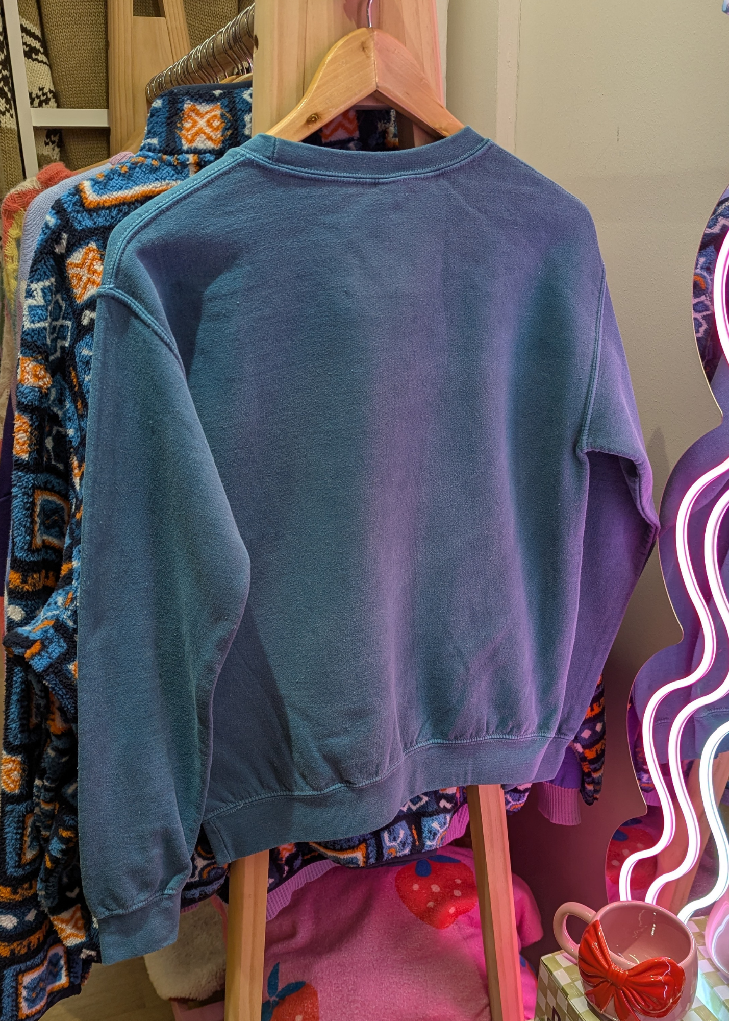 Home of Rainbows - Fancy As Duck Sweater in Teal