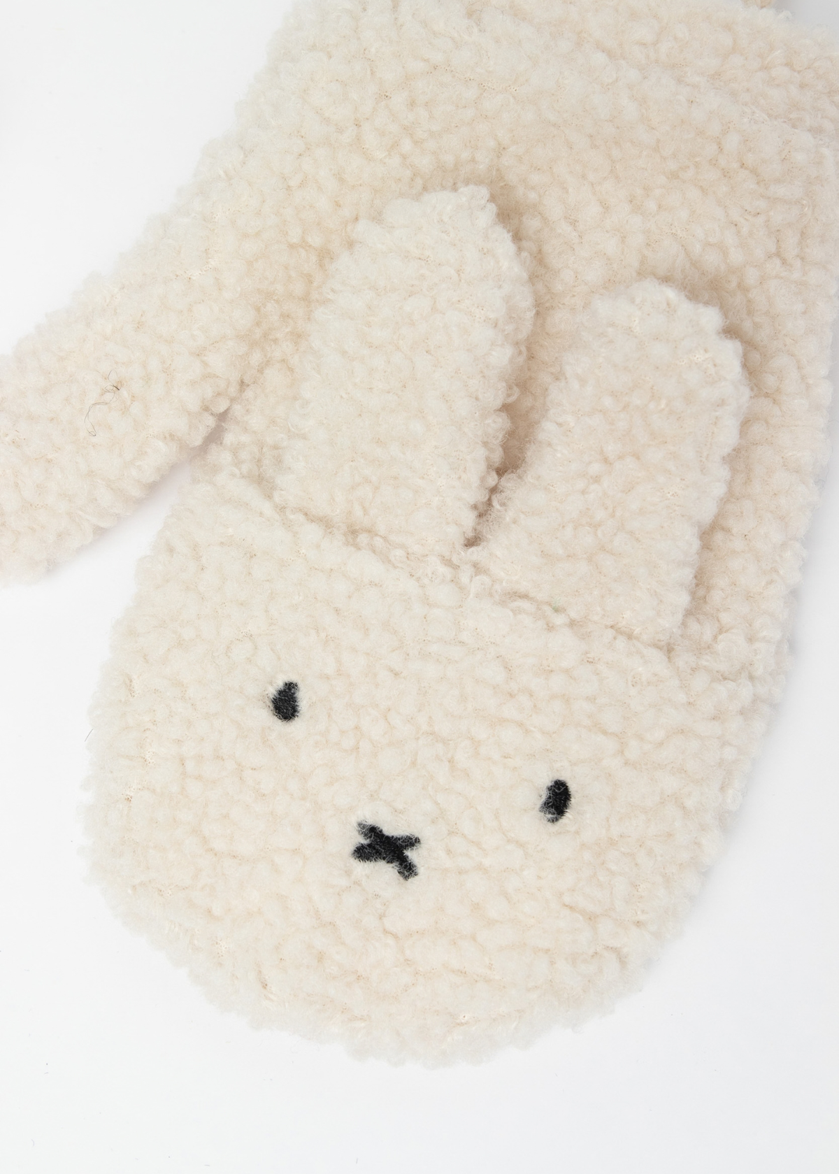 Daisy Street - Miffy Borg Mittens in White