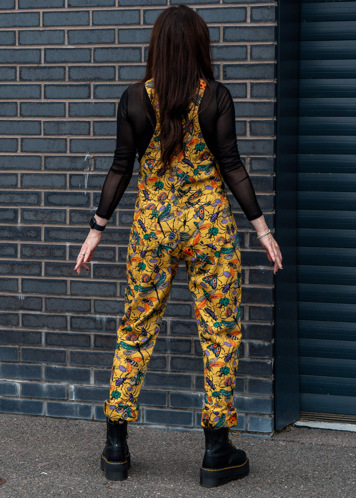 Run & Fly - Mustard Beasties Stretch Twill Dungarees