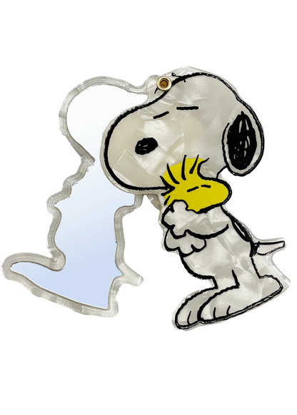 House of Disaster - Peanuts Hugging Woodstock Compact Mirror