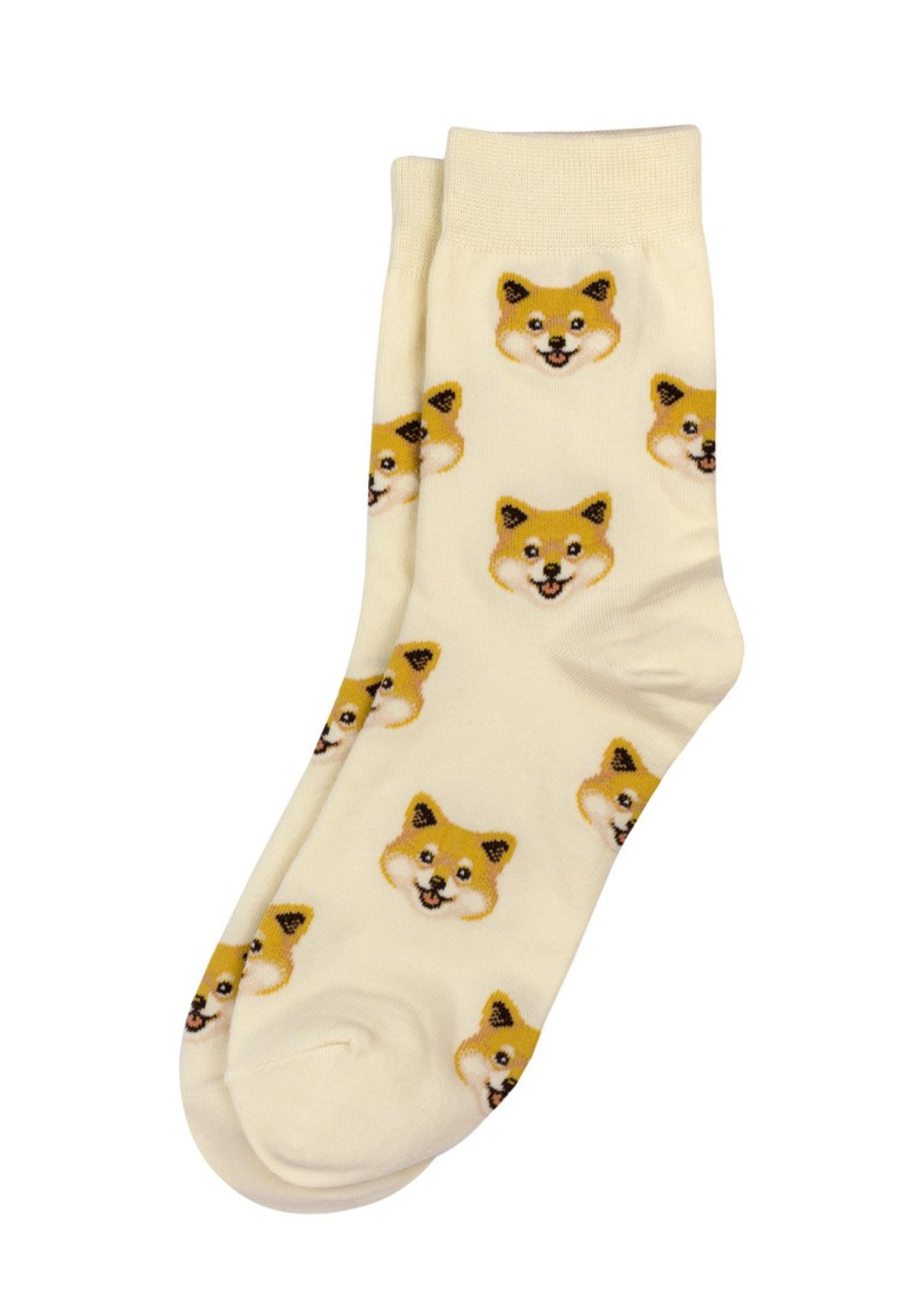 Joe Cool - Shiba Inu Cream Socks