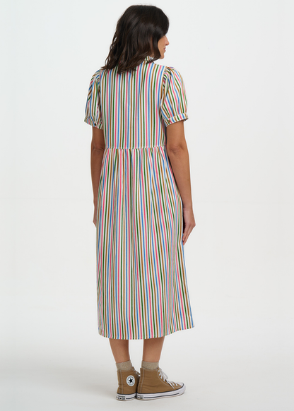 Sugarhill Brighton - Gillian Colourful Stripe Midi Dress