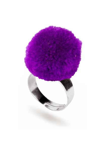 Joe Cool - Adjustable Colourful Pom Pom Rings