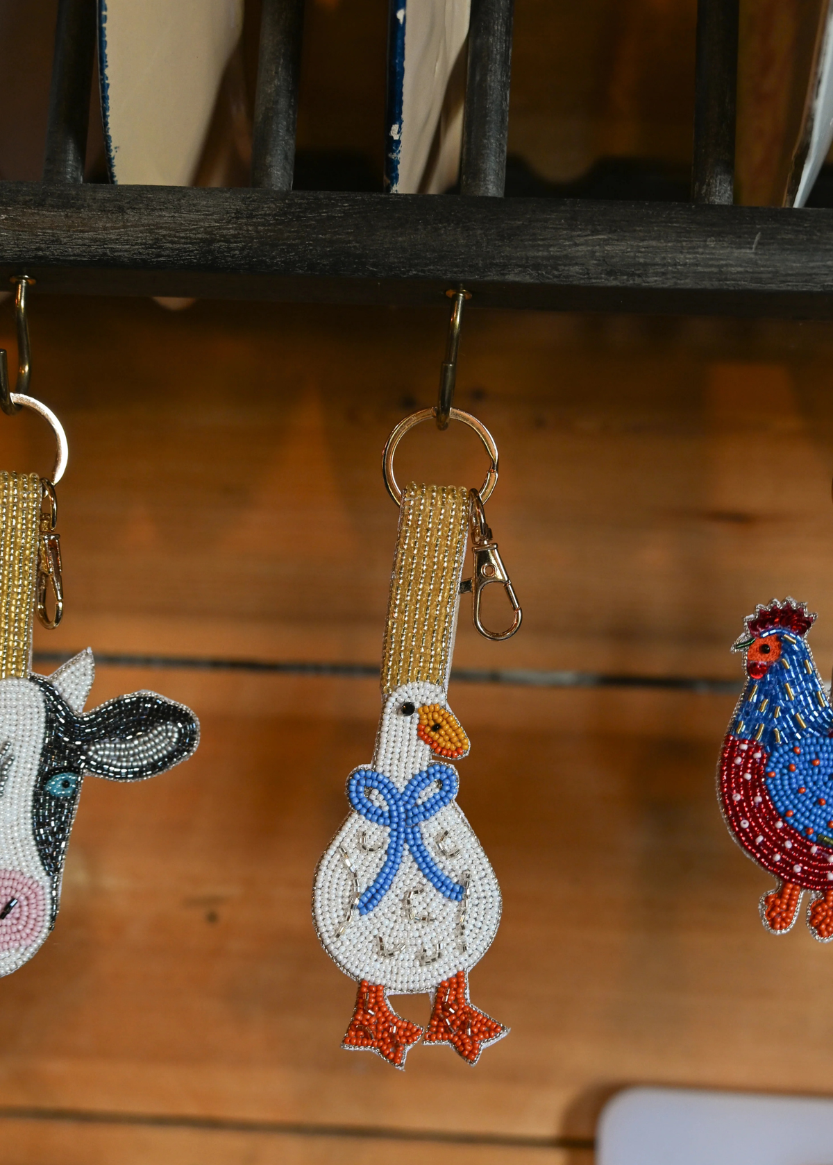 My Doris - Goose with a Bow Keyring