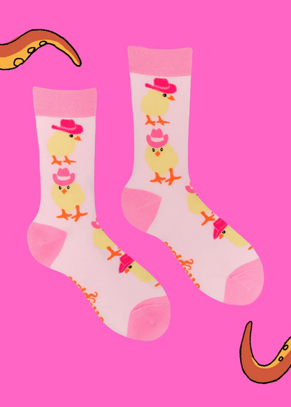 Socktopus - Pink Cowboy Chicks Socks