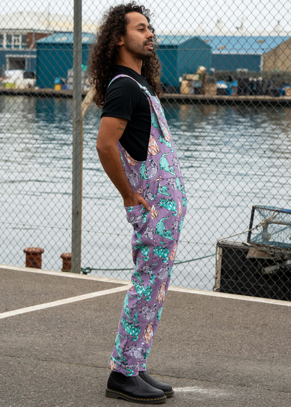 Rebel Romance x Abi Perry - Purrfect Cats Stretch Dungarees