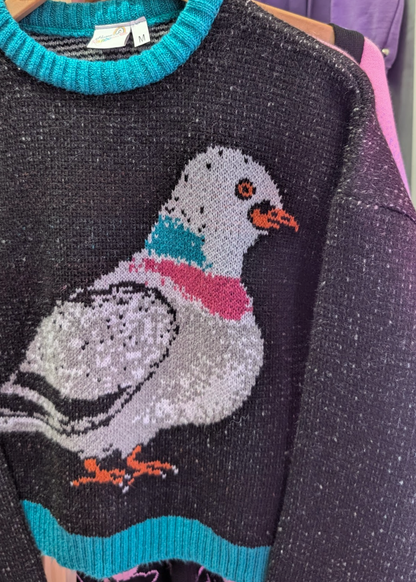 Home of Rainbows - Fluffy Pigeon Knit Jumper