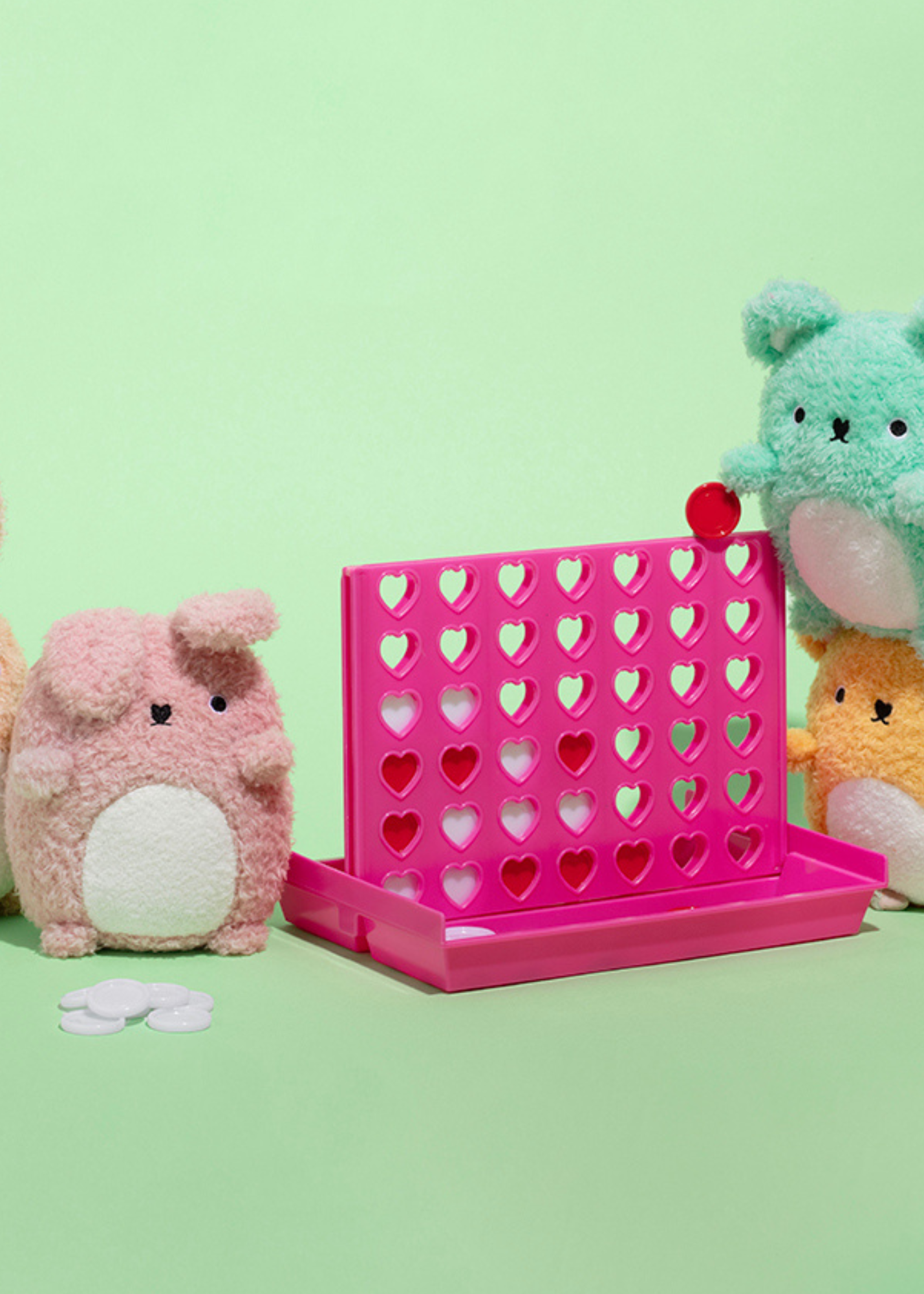 Noodoll - Pink Ricecarrot Mini Sitting Plush Toy