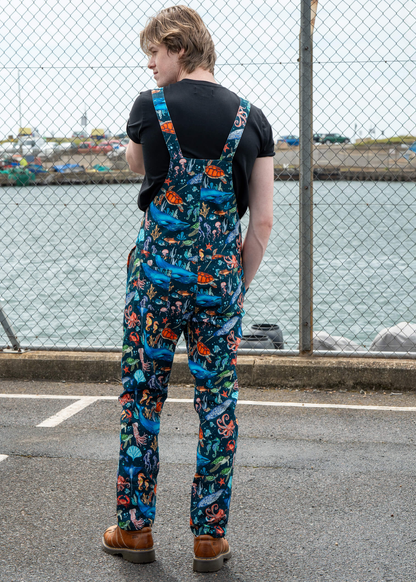 Run & Fly - Ocean Stretch Twill Dungarees