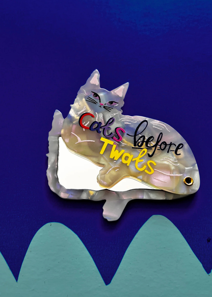 House of Disaster - Catnip 'Cats Before T**ts' Compact Mirror