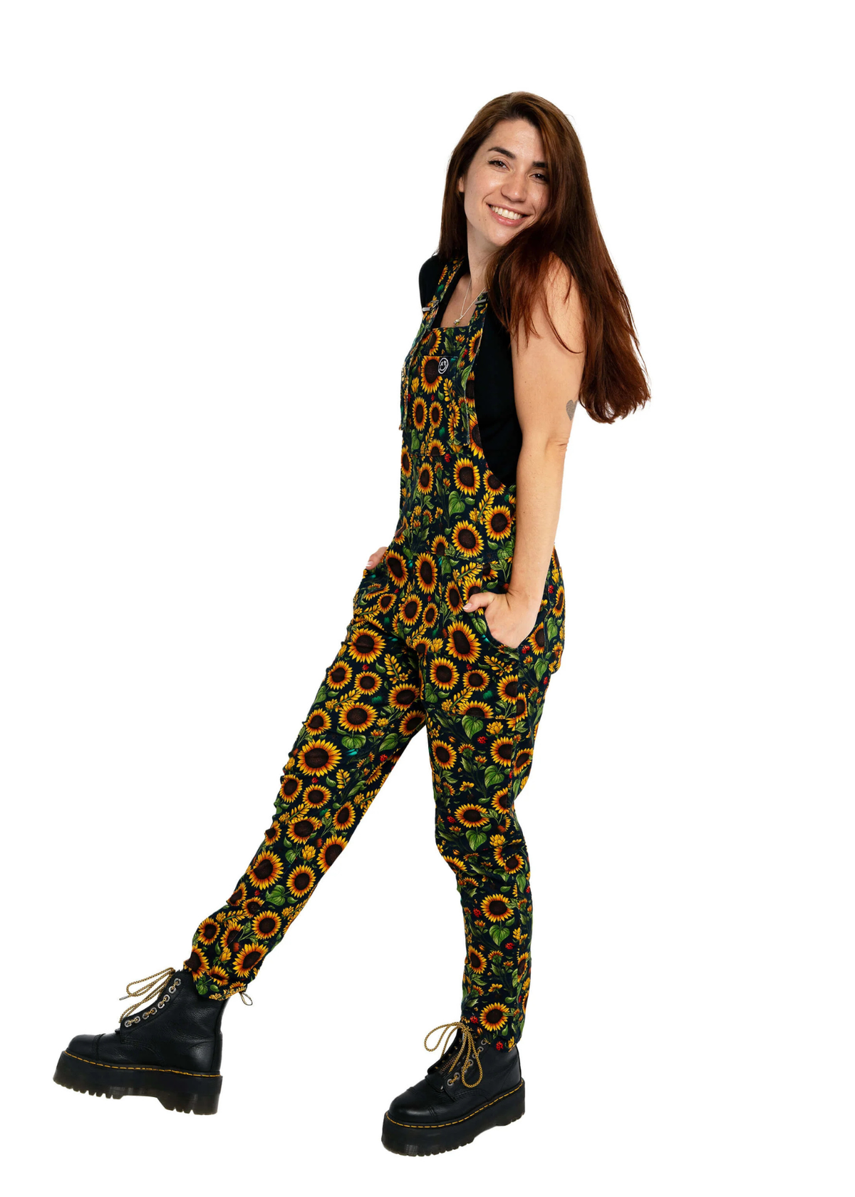 Rebel Romance - Sunflower Charity Stretch Dungarees