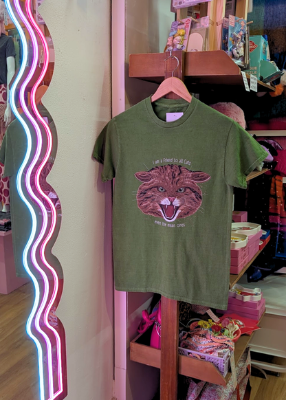 Home of Rainbows - "I'm A Friend To All Cats" Scottish Wildcat Tee