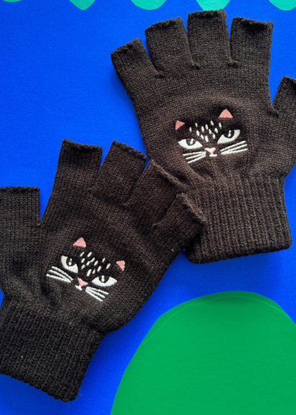 House of Disaster - Feline Fingerless Gloves