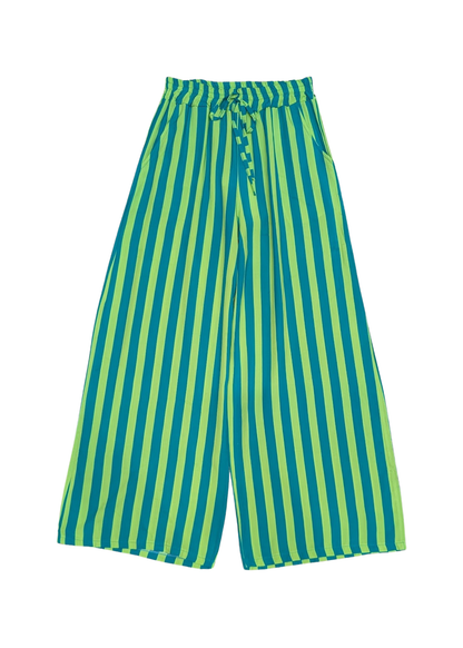 The Edit - Green Striped Trousers