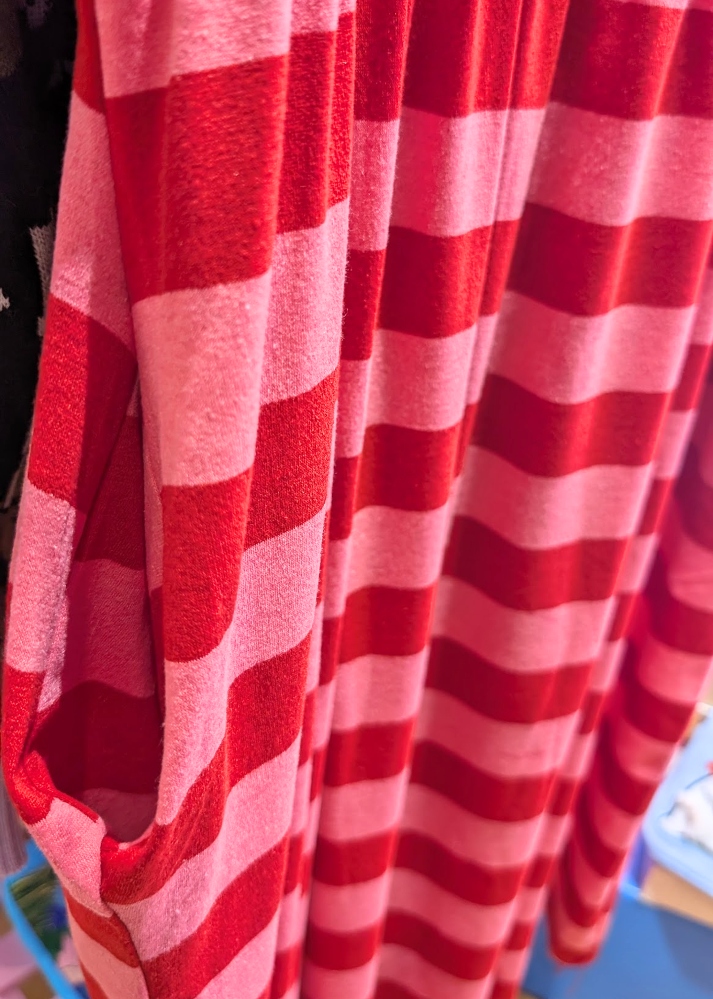 The Edit - Pink & Red Sugar Stripes Smock Dress